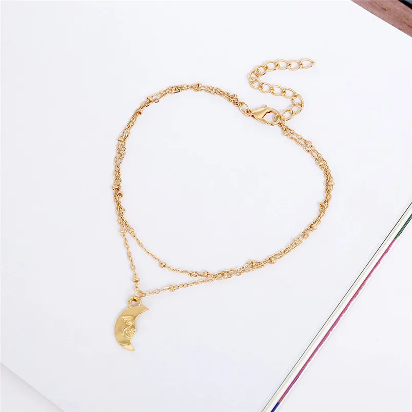 Gold Silver Ankle Bracelet Women Anklet Adjustable Chain Foot Beach chaine cheville femme bracelet cheville argent F01 (8)