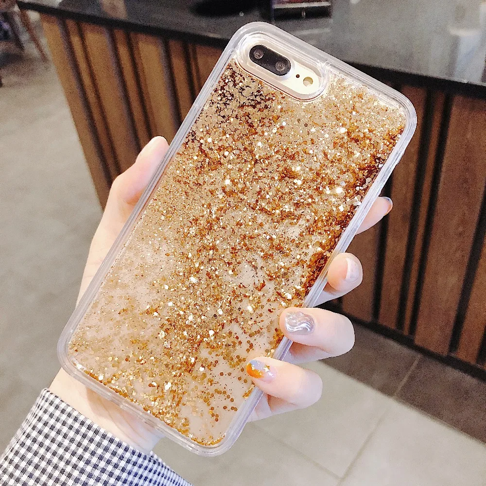 

For huawei p20 lite case Glitter Liquid Quicksand Soft Back Cover For huawei P20 Pro honor 10 V10 8X Nova 2S 3i case Coque