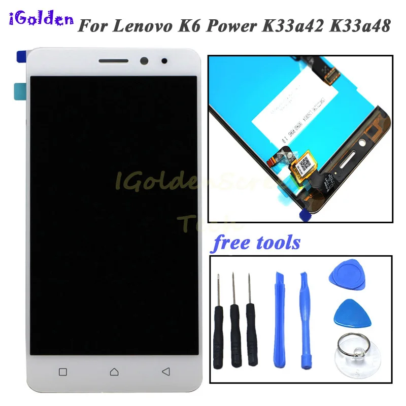 

For Lenovo K6 Power K33a42 k33a48 LCD Display touch Screen with Touch digitizer Assembly Repair parts for Lenovo K6
