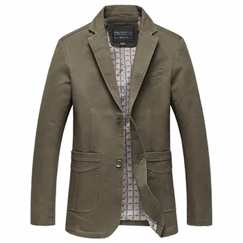 

2018 Fashion New Men's Casual Boutique Business Straight Blazer / Men's Solid Color Two-button Suit Jacket Coat