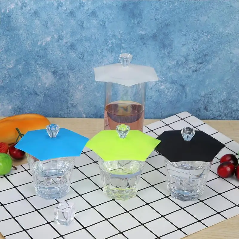 

Silicone Heat-resistant Dust-proof Sealed Cup Lids Bowl Cover Food Wrap Lid For Food Pot Dish Kitchen Accessories