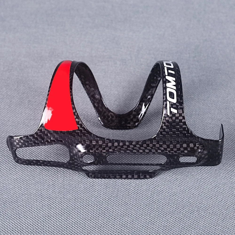 Full 3k Carbon Fiber Water Bottle Holder For Road/Mountain Bike Cycling MTB Bottle Cage Glossy Ultralight 16g bicycle water bottle cage bicycle bottle holder water bottle holder