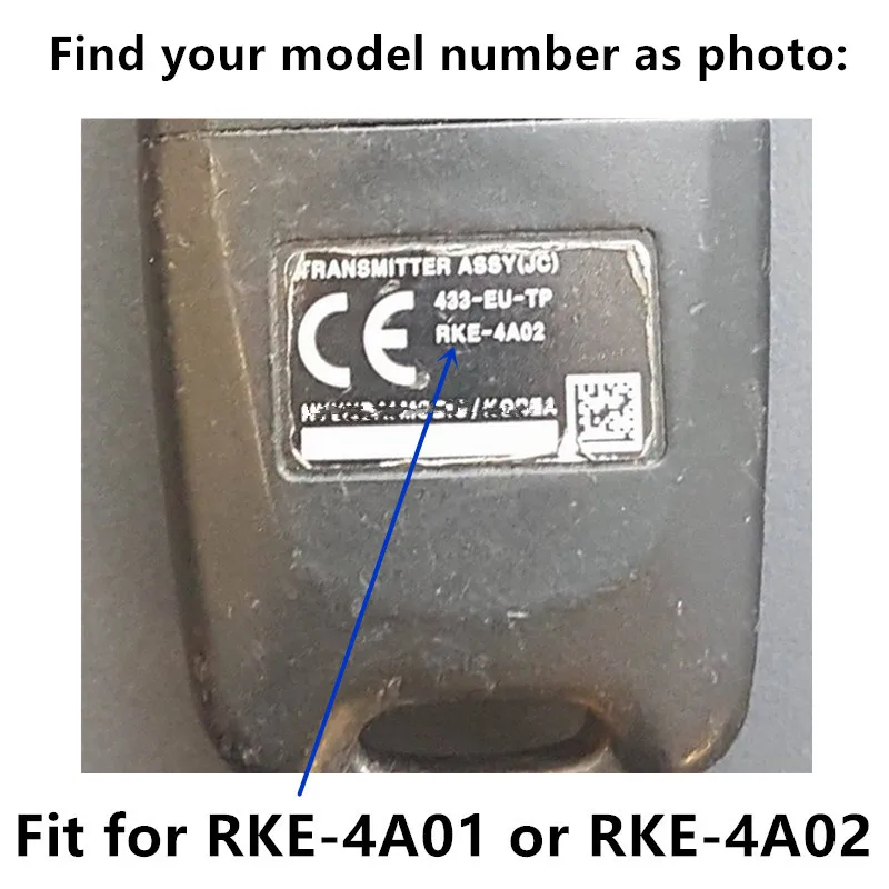 QCONTROL Автомобильный Дистанционный ключ для HYUNDAI Accent RKE-4A01 или RKE-4A02 433 МГц Дверной замок