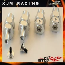 GTB Racing metal upgrade parts, Alloy front&rear wheel hub Extended Axles set for 1/5 rc car baja 5b