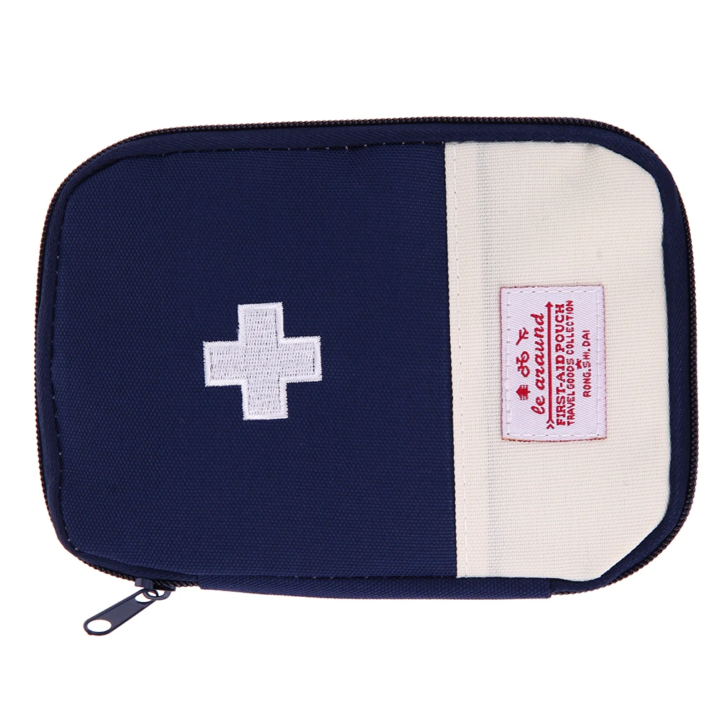 Открытый первой помощи аварийный медицинский комплект выживания обертывание снаряжение выживания сумка для охоты маленькая дорожная сумка для хранения Медицинский Набор - Цвет: Синий