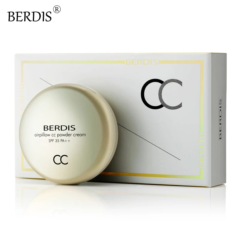 Berdis воздушной подушке CC крем солнцезащитный крем SPF35 PA++ увлажняющий консилер основа для макияжа голые 18 мл* 2