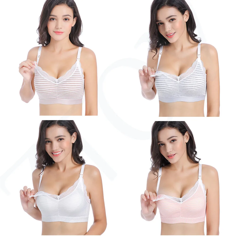 ZTOV Lace Maternity Bra Nursing Bras For Feeding Clothes for Pregnant Cotton Pregnancy Breastfeeding Underwear Bra Sleep bra