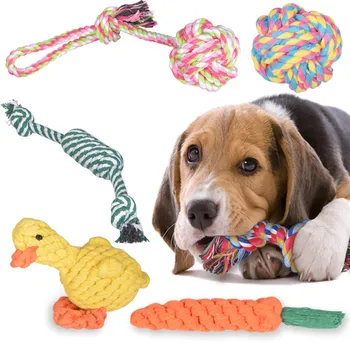 

[6 Pack] Dog Rope Toys Puppy Braided Rope Toys Set Pet Dog Teeth Cleaning Gift Chew Durable Interactive For Small/Medium/Large