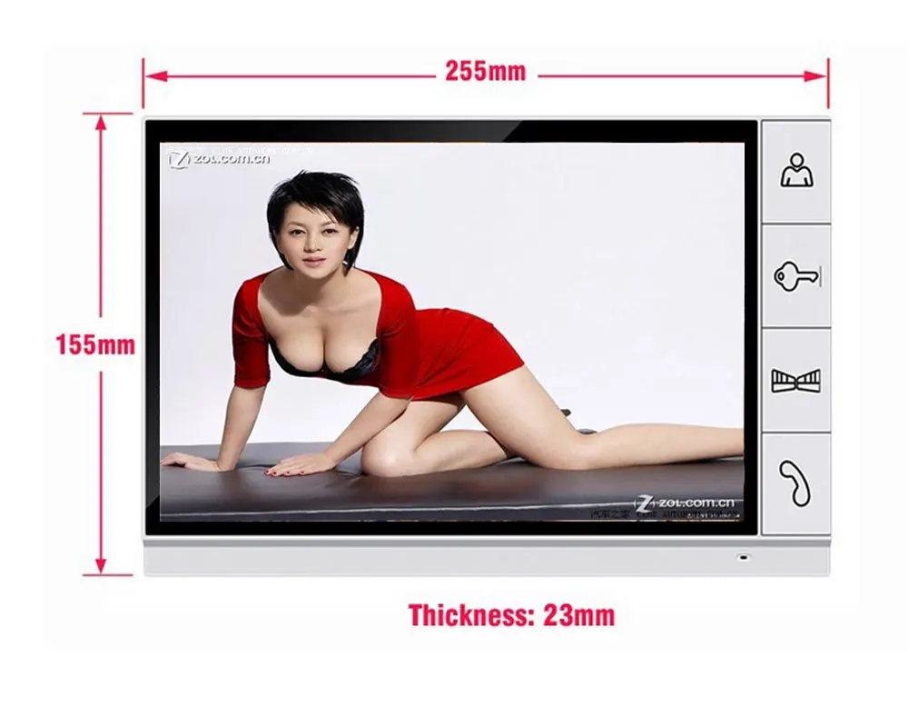  9 inch LCD monitor Speakerphone intercom Color Video Door Phone doorbell access Control System door
