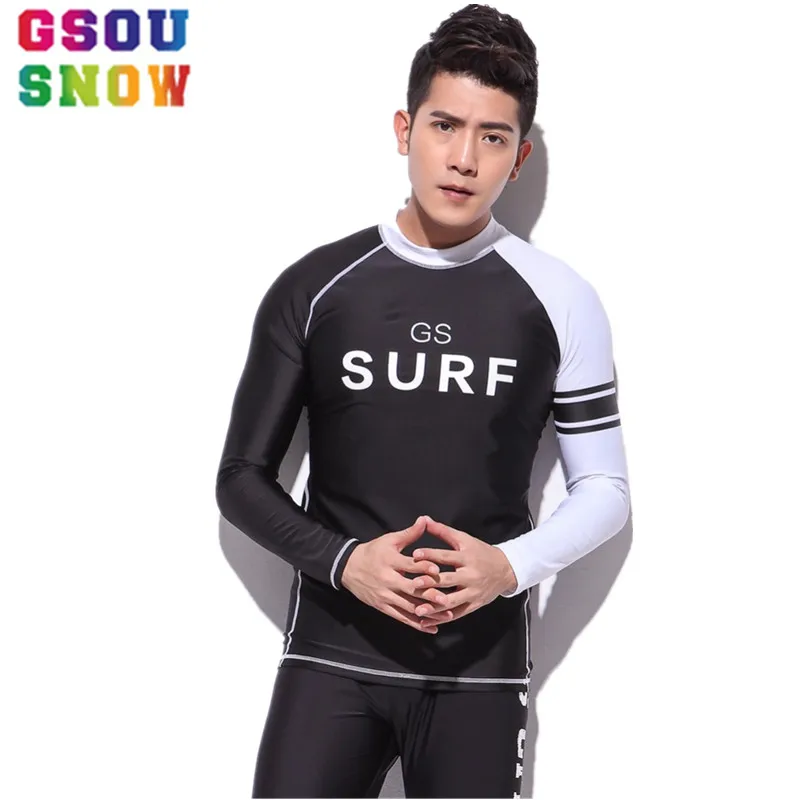 Gsou Snow Brand Men Wetsuit Tops For Scuba Diving Surfing Snorkle Men
