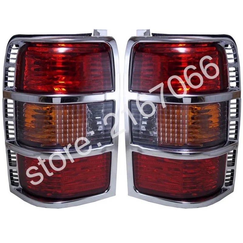 

Tail Lights fit Mitsubishi Pajero / Montero 1991 1992 1993 1994 1995 1996 1997 Rear Lamp SET Left + Right PAIR - Chrome, Crystal