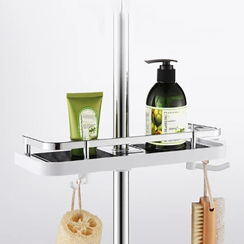 

new Bathroom Shelf Shower Storage Rack Holder Shampoo Bath Towel Tray Home Bathroom Soap Box Shelves Home Hardware