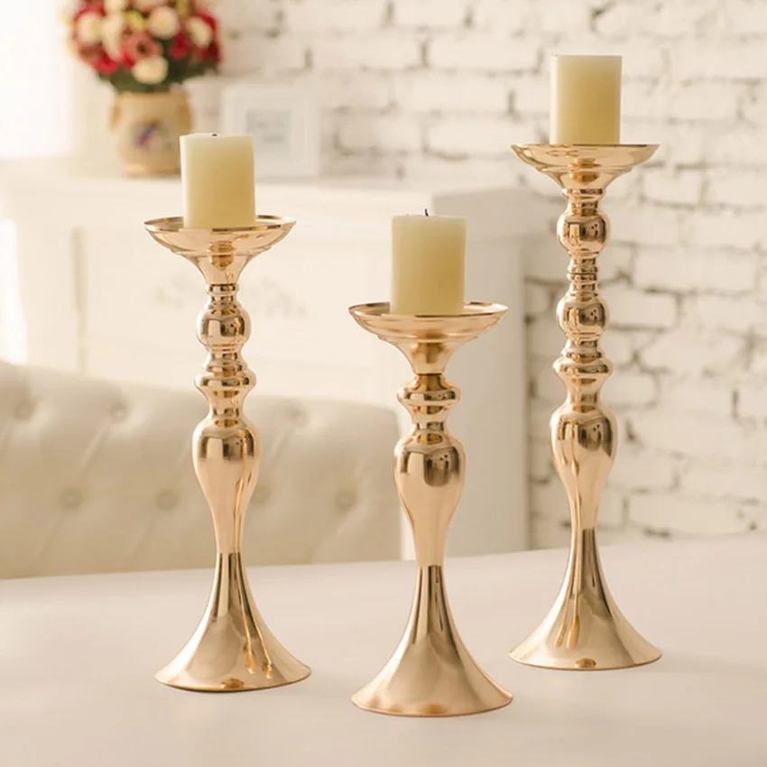 White Column Style Candle Holder