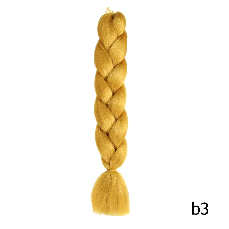 #24 Sambraid jumbo косы ombre канекалон 24 inch плетение волос для вязания канекалон крючком косы синтетических крючком волос 100g - Цвет: #24