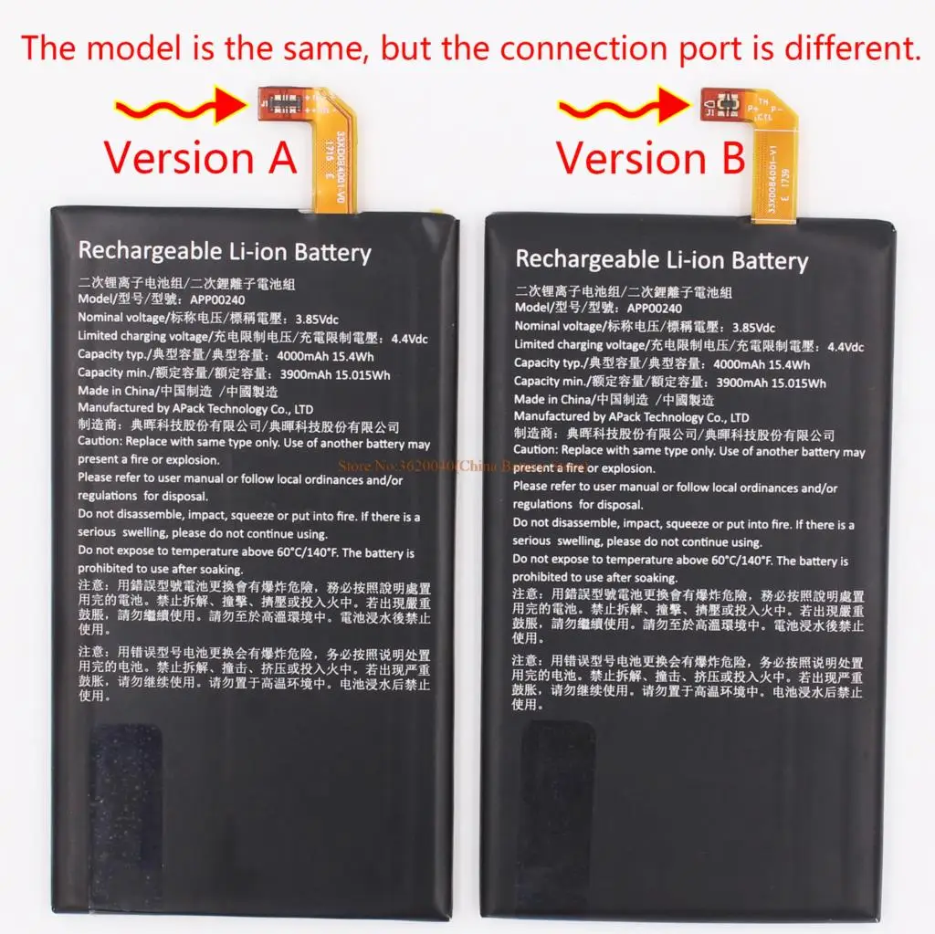 

GND 4000mAh/15.4Wh APP00240 Replacement Battery For Caterpillar CAT S31 smartphone Built-in Li-ion bateria Li-Polymer Batterie