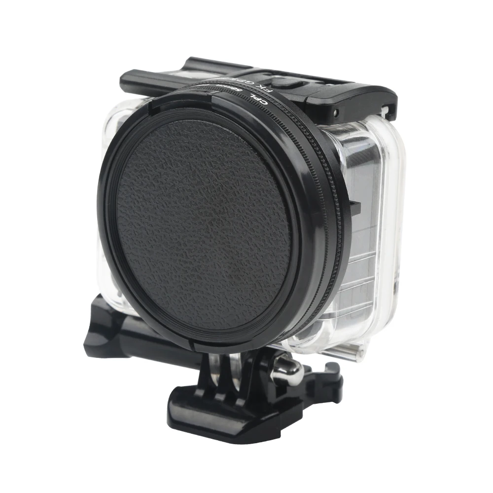 SHOOT 58 мм CPL фильтр для GoPro Hero 6 5 7 черный водонепроницаемый чехол с адаптером крышки объектива для Go Pro Hero 6 5 аксессуар
