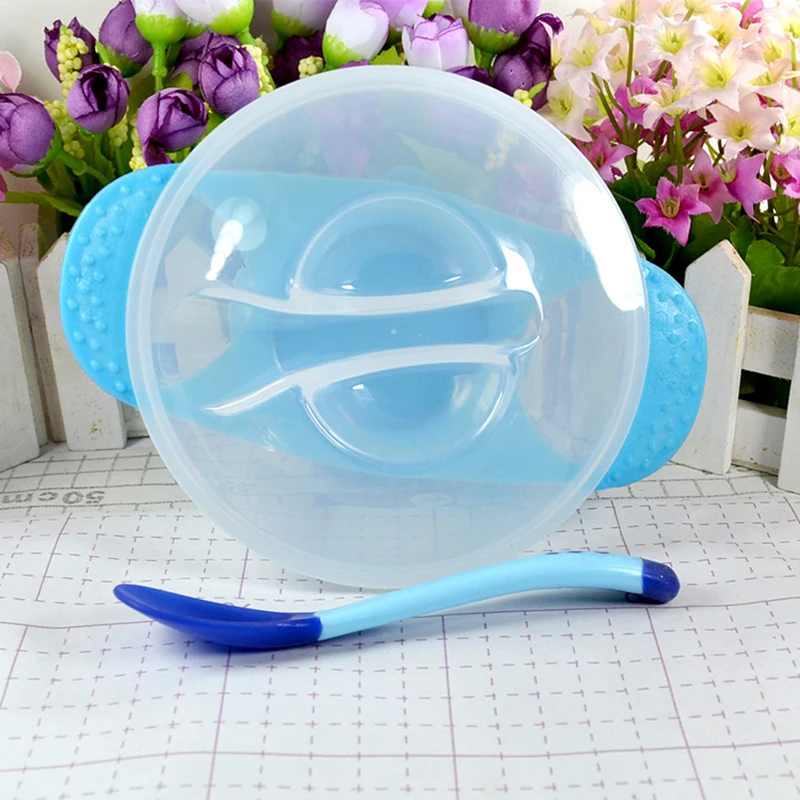 Kids Children Baby Plate 100% Silicone Dishes Bowl With Suction Cup Silicone Feeding Food Pratos Tray Dishes For Baby Toddler