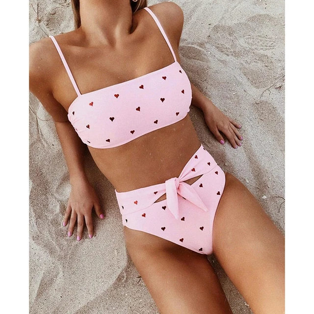 {Excellent|Wonderfull|Very Good|Very Recommended} 2019 New Sexy High Waist Bikini Swimsuit Women Swimwear Print Bikinis Bandeau Bikini Set Brazilian Bathing Suit Summer Beachwear Best Offers