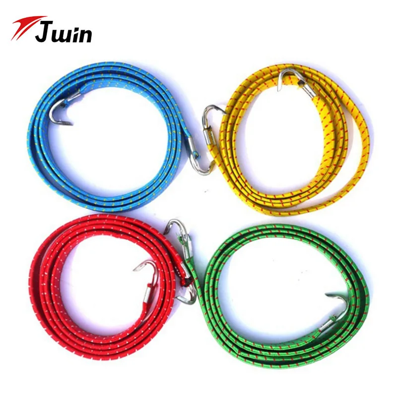 

Jwin Luggage Rope Stretch Elastic Bungee Straps Cords Metal Hooks Lightweight Bikes Rope Fixed Bike Trip Luggage