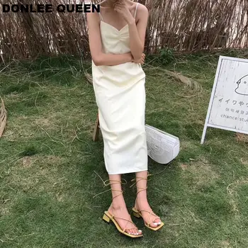 صنادل نسائية عصرية جديدة بكعب منخفض برباط علوي صندل بحزام خلفي أحذية صيفية صندل غير رسمي رباط ضيق حذاء zapatos mujer 4