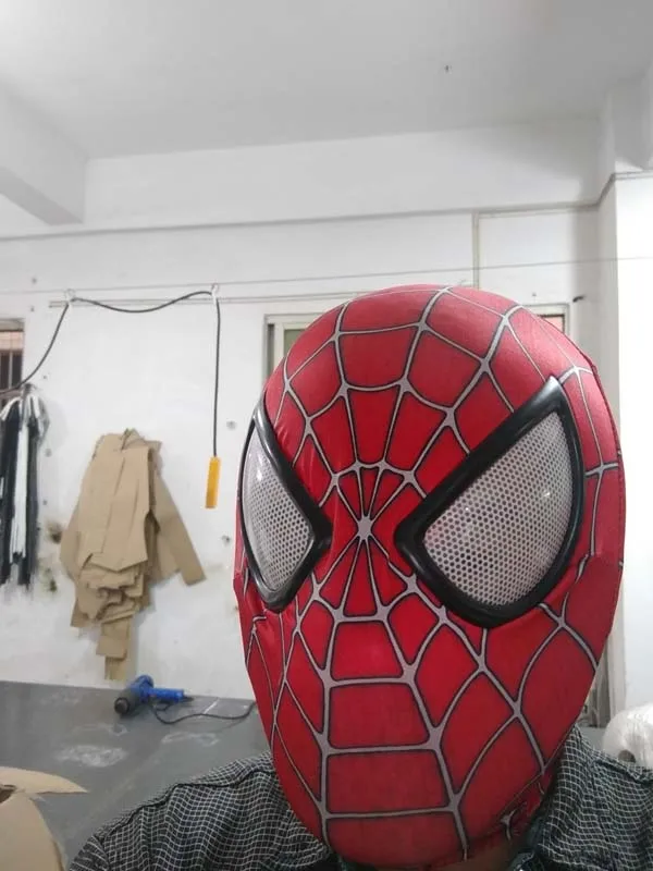 Cosplay The Amazing Spider-Man 2 Spider Helmet spiderman homecoming Spider-Man Faceshell With Lenses&Fabric spiderman mask