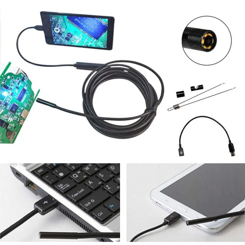 Эндоскоп 3 в 1 с USB / Micro/Type C 5 мм|Бороскопы| |