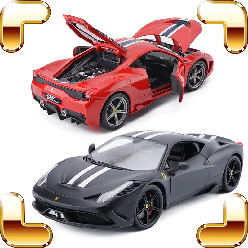 New Coming Luxury Gift 458 SP 1/18 Alloy Model Car Decoration Toys Cars Static Diecast Adult Fans Favour Present Metallic Item