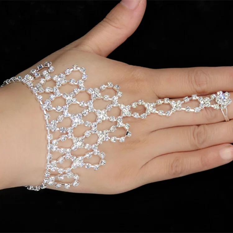 

Fashion Latin dance rhinestone hand chain bracelet