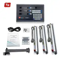 high precision level measuring instrument complete 3 axis dro set/kit with 3 pcs 1u linear glass scales for mill/lathe machine