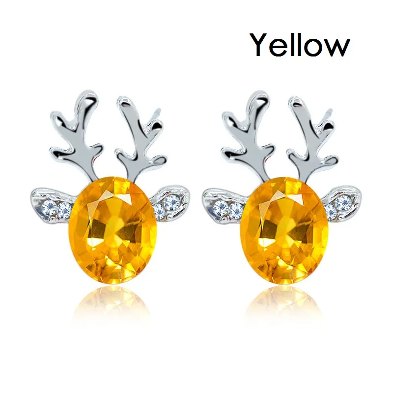 Quasimodo Christmas Earrings Santa Claus Studs Inlaid With Zircon For Women Christmas Decorations Female Christmas Party Jewelry (9)