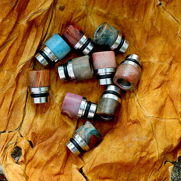 

Sailing electronic cigarette 510 stabilized wood drip tips assorted colors for 510 thread atomizer