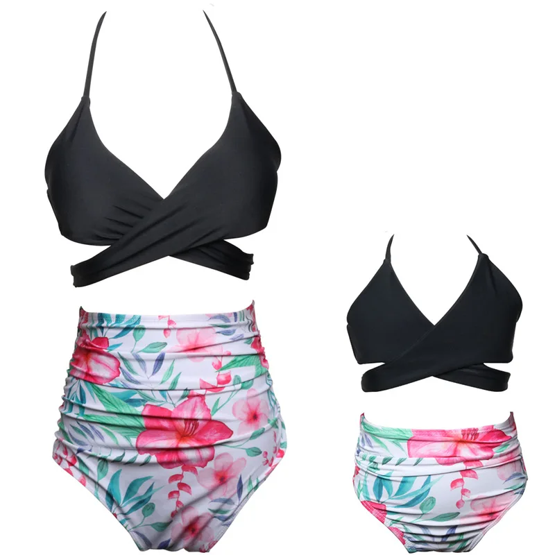 

Mother&daughter bikini swimsuit Family Matching Swimwear Summer Swimwear for children's women girls swim suits 12style