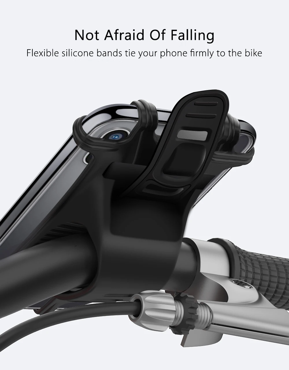 Raugee велосипедный держатель для телефона, силиконовый мягкий велосипедный руль, зажим, подставка, gps крепление, кронштейн для iPhone, samsung, горный мотор 5,5 6,0
