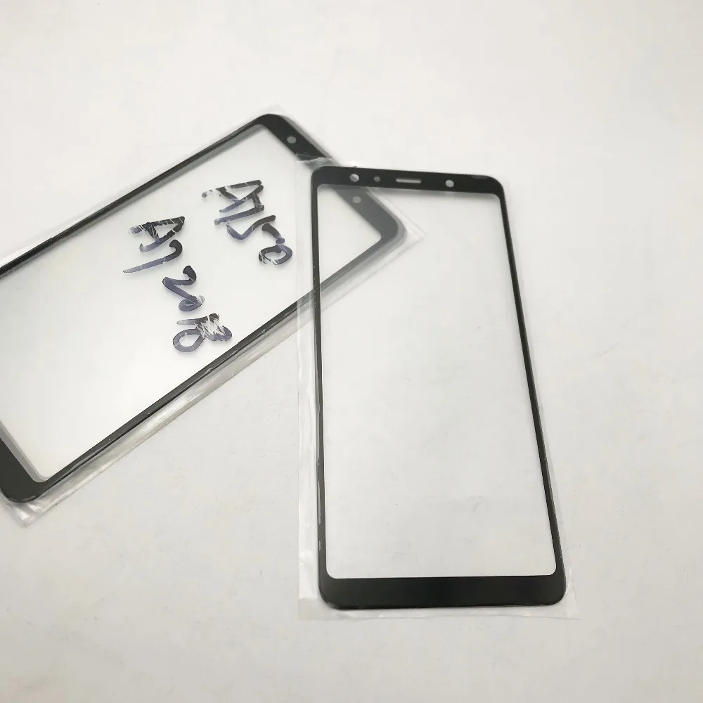Передняя внешняя стеклянная линза для Samsung Galaxy A7 2018 A750 Черный сенсорный ЖК экран