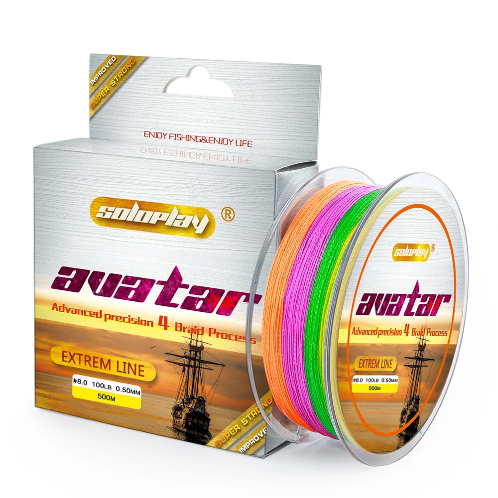 

SOLOPLAY 300m Multifilament PE Braided Fishing Line Carp Super Strong 1M 10M 1 Color Multi Color Sea Carp Softwater Line
