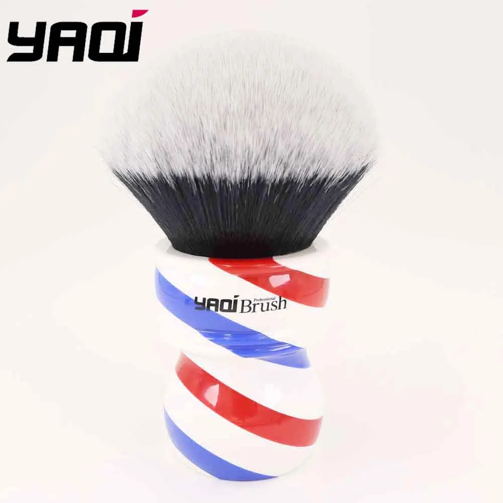 Yaqi 75 мм Monster Tuxedo кисть для бритья с ручкой Barberpole