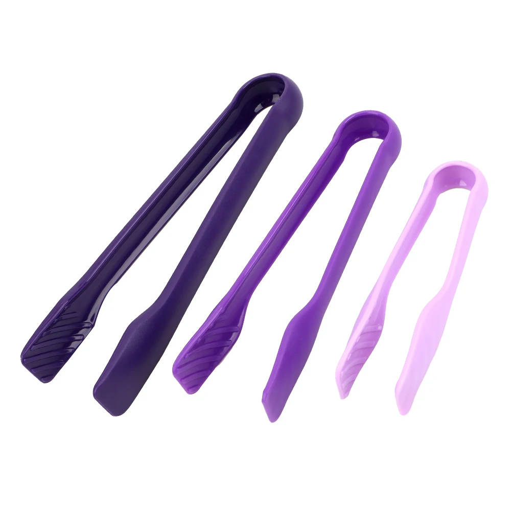 NICEYARD 3 Pcs/Set 14/19/25cm Length Food Tong Bread Cake Clip Food Grade PP Material Baking Tools Barbecue Accessories