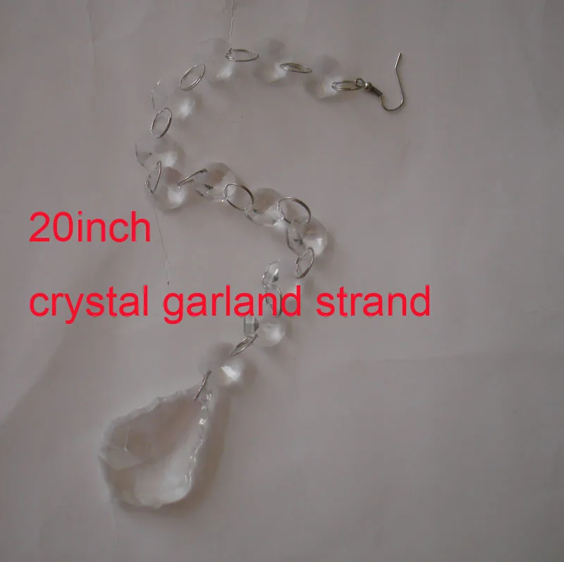 

20 pieces/lot, 12 inches 20Pcs/Lot, 12" Long Crystal Garland With 2" Pendant + Hook, Free Shipping, Wedding & Party Decoration