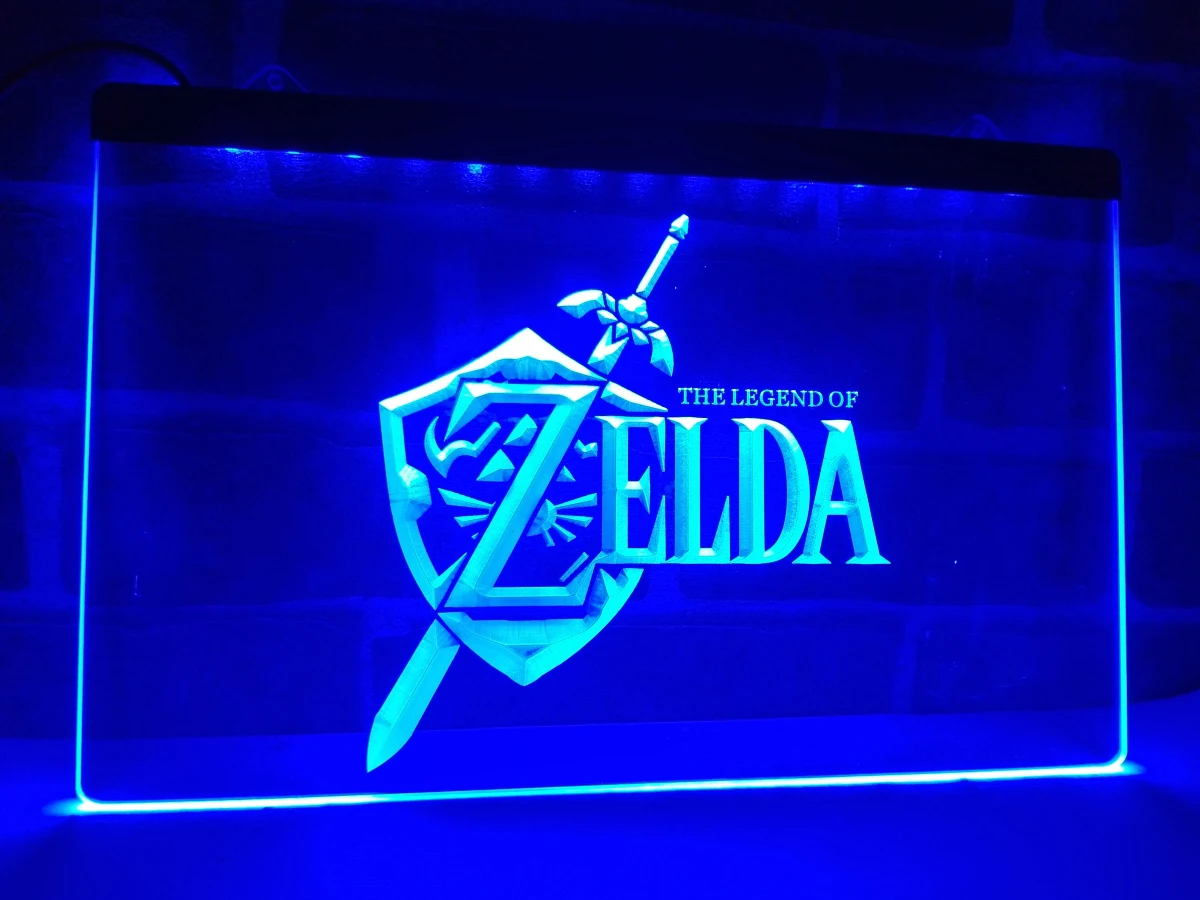 LH040-Legend of Zelda видео игра светодиодный неоновый свет вывеска домашний декор ремесла