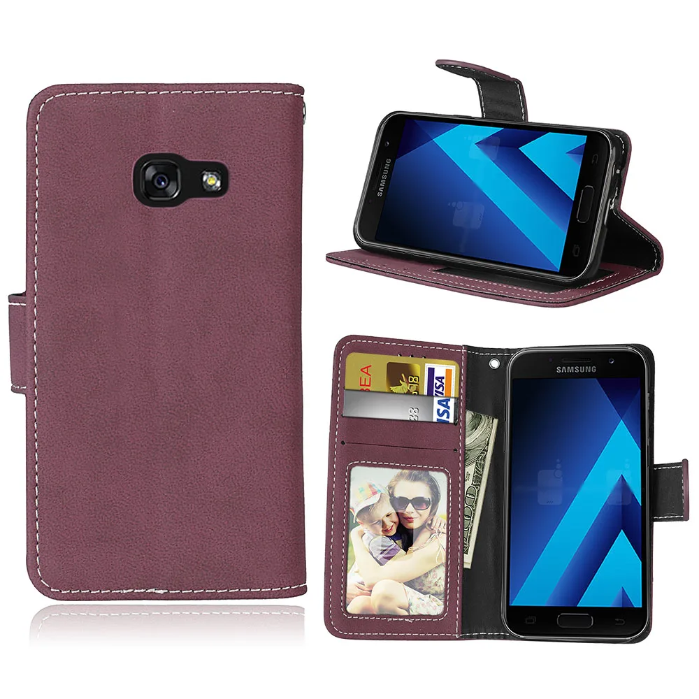 Кожаный флип-чехол для Samsung Galaxy A3 A5 J3 J5 A520F A7 J7 US версия S4 S5 S7 край S8 plus Note 3 4 5 S3 мини Чехол