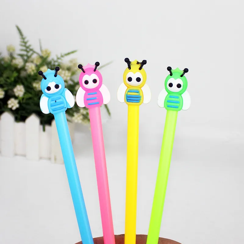 

40 Pcs Cute Cartoon Bees Gel Pen Simple Creative Student Supplies Stationery Wholesale
