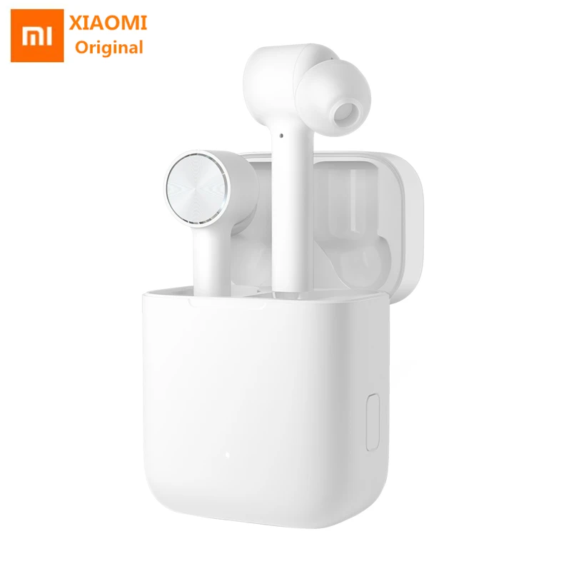 Оригинальные Xiaomi Mi наушники Air Bluetooth беспроводные наушники сенсорное управление с зарядным устройством беспроводная гарнитура AirDots Pro