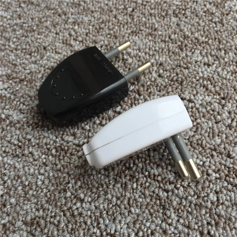 2PCS YT2207 European standard Power Plugs 2 Pin cylindrical Chile