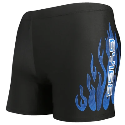 Swim Trunks Men Swimsuit Sexy Low Waist Men's Swimsuit Swimming Trunks Beach Board Push Up Fire Print Boxer Briefs Beach Short Pants