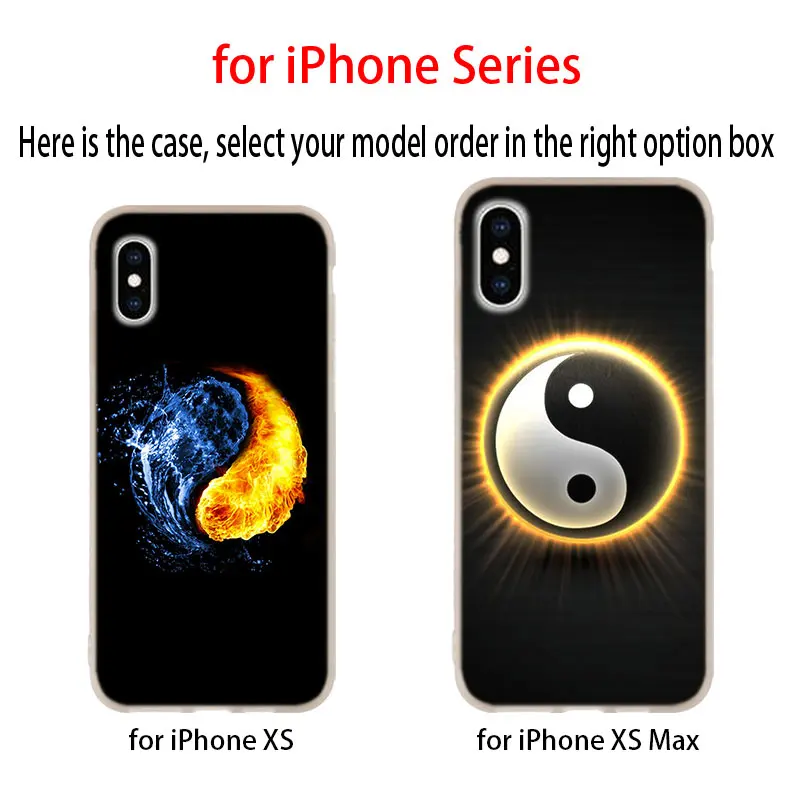 Силиконовый мягкий чехол Tai chi Yin Yang для iPhone 11 12 Pro X XS Max XR iphone 8 7 6 Plus 5 5s SE 2020|Бамперы| |
