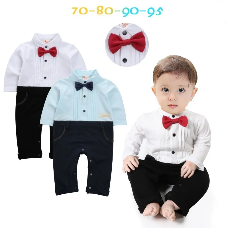 Весенняя одежда для малышей; одежда с длинными рукавами для маленьких джентльменов; детская одежда; комбинезон для мальчиков; Одежда для мальчиков
