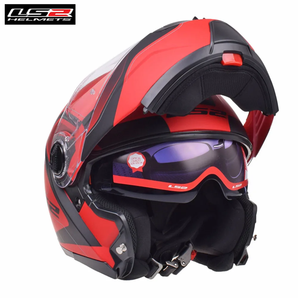 

LS2 Modular Flip Up Full Face Motorcycle Helmet Capacete Casco Casque Moto Touring Helmets Kask Helm Harley FF325 STROBE