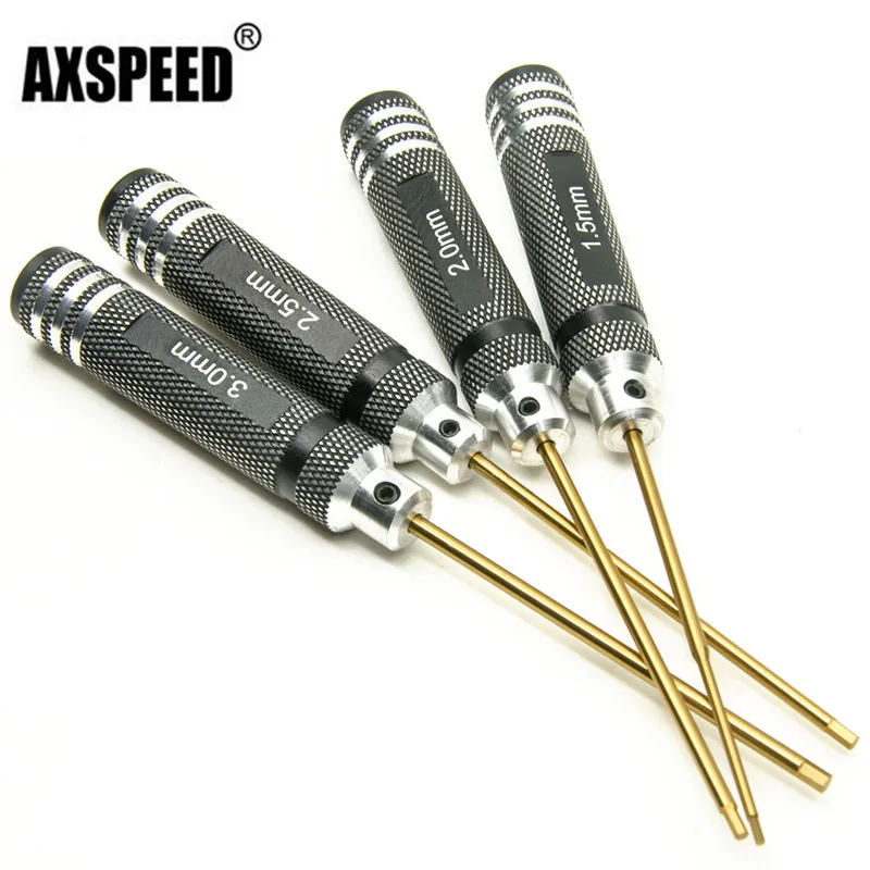 

Hexagon Head Hex Screw Driver Tools Set Kit 1.5-3mm for RC Helicopter Car black