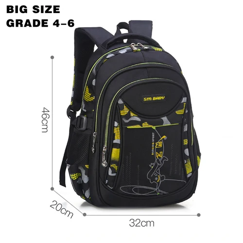 Водонепроницаемые Детские школьные ранцы для мальчиков и девочек; Детские рюкзаки; детские школьные сумки; рюкзаки для начальной школы; Mochila Infantil - Цвет: Цвет: желтый