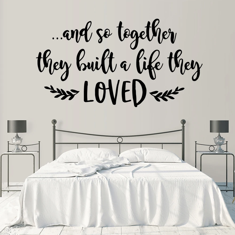 

Lovely together life Self Adhesive Vinyl Wallpaper For Living Room Kids Room Decoration Vinyl Wall Stickers adesivo de parede